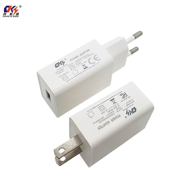 Портативное зарядное устройство 10W 5V 2A с EU/US вилкой