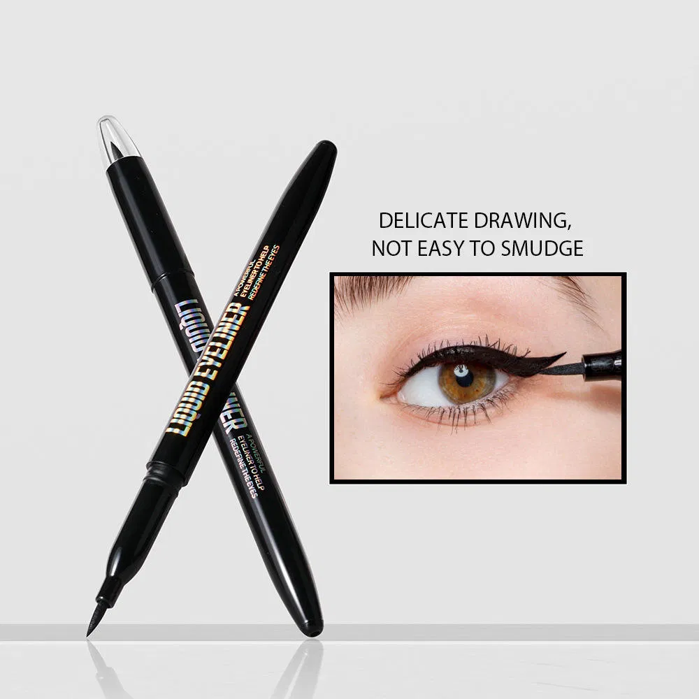 Glglrose One-Stroke Full-Color Eyeliner Pen Quick-Drying Waterproof and Sweat-Proof for Makeup or Cosmetics