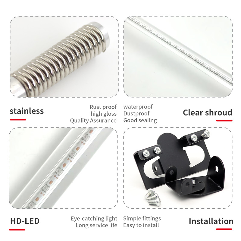 1.75 Inch LED Whip Antenna Flag Light