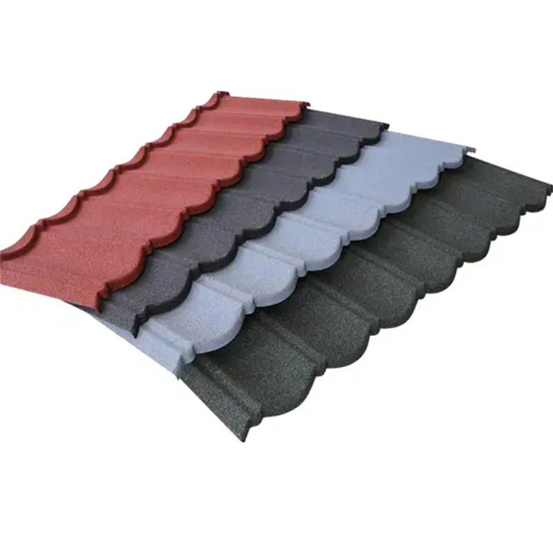 Villa Rooftop Design Modern Stone Coated Steel Roofing Sheet Building Material Metal Roof Tile