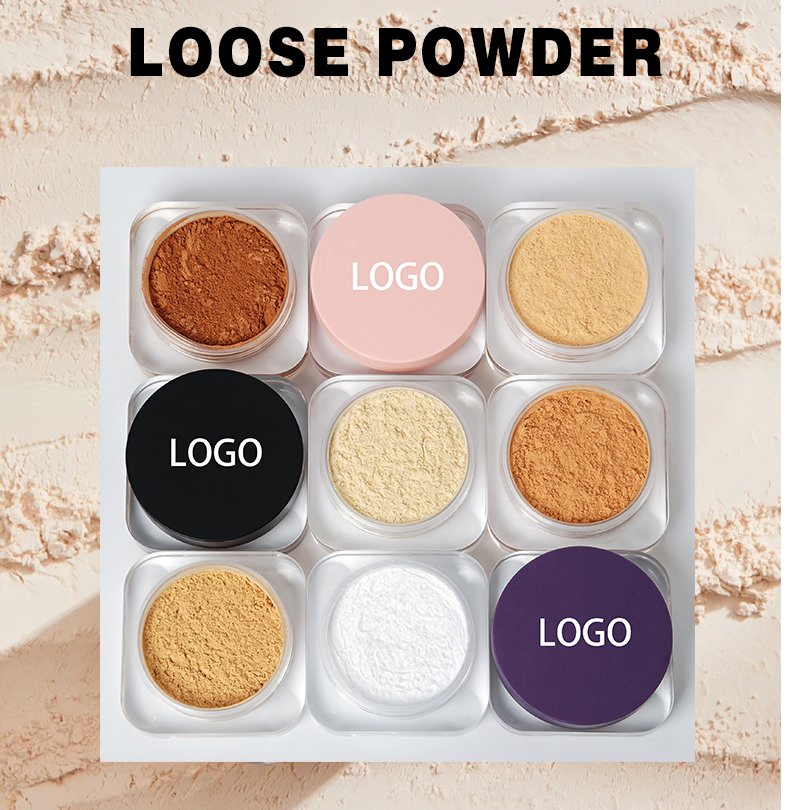 New Product 10 Colors Matte Loose Powder Private Label Matte Finish Setting Powder