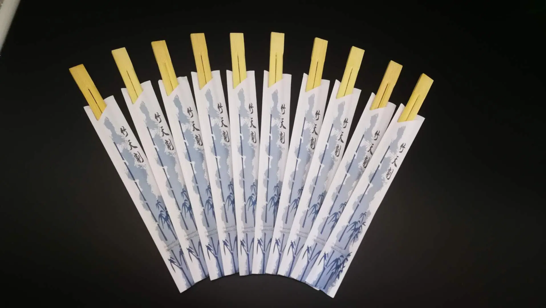 Chinese Factory Direc Bulk Sale Bamboo Chopsticks with Customized Sleeve