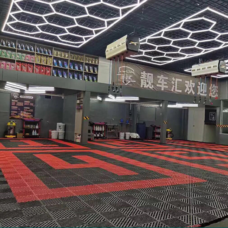 Пластиковая плитка для гаража, модульная, противоскользящая