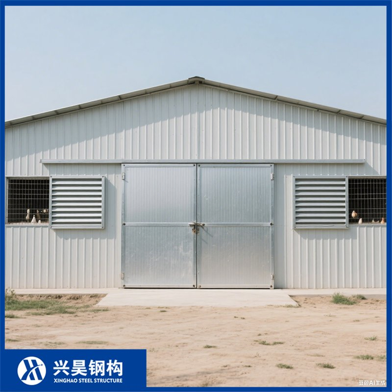 Lightweight High-Strength Beam Prefab Metal Storage Farming Equipment Steel Structure Sheep/Goat/Pig/Hog/Cattle/Cow/Poultry House/Shed