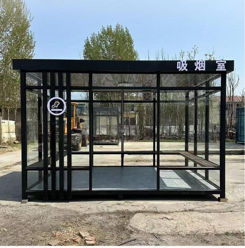 Hot Selling Portable Prefab Steel Structure House Mobile Smoking Booth