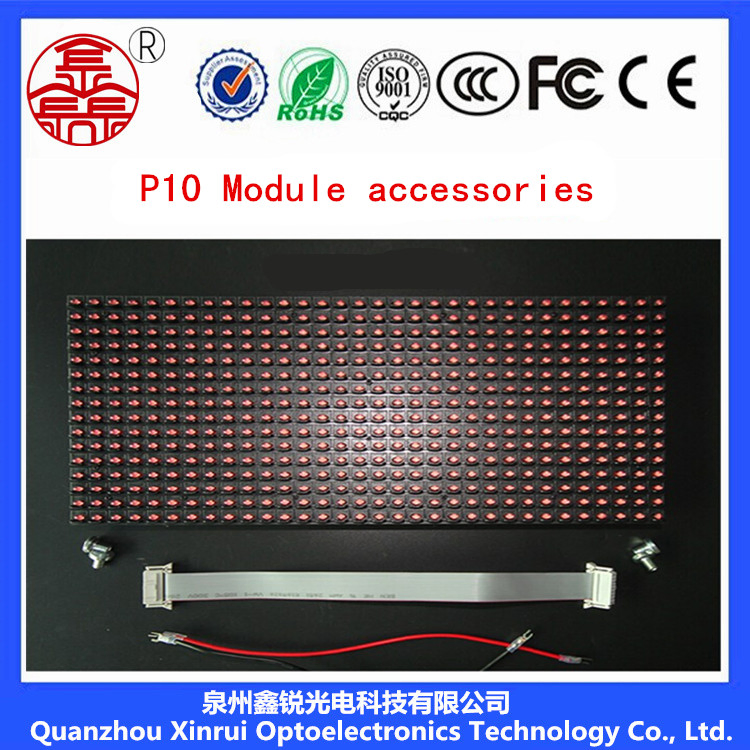 P10 Single Red LED Module Screen for Advertising Display