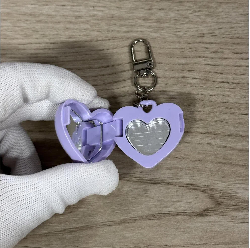 Plastic Heart Shape Empty Cosmetic Case Lip Balm Container Packaging Cute