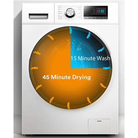 Smeta 220V 110V Home USD 7kg 8kg Washer and Dryer in One Combo Automatic Laundry Washing Machines