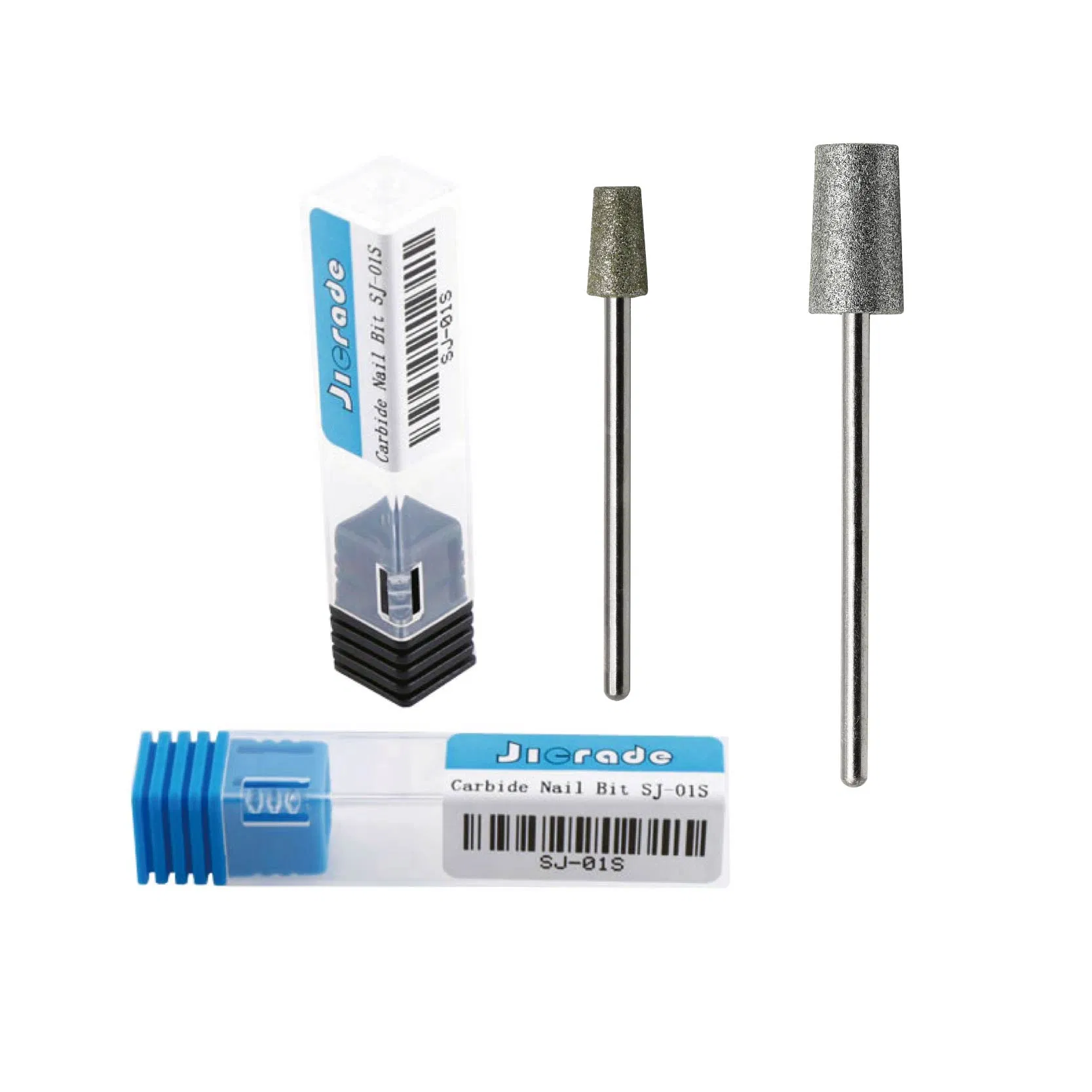 Taper Cylinder Diamond Burr Manicure Pedicure Nail Drill Bit