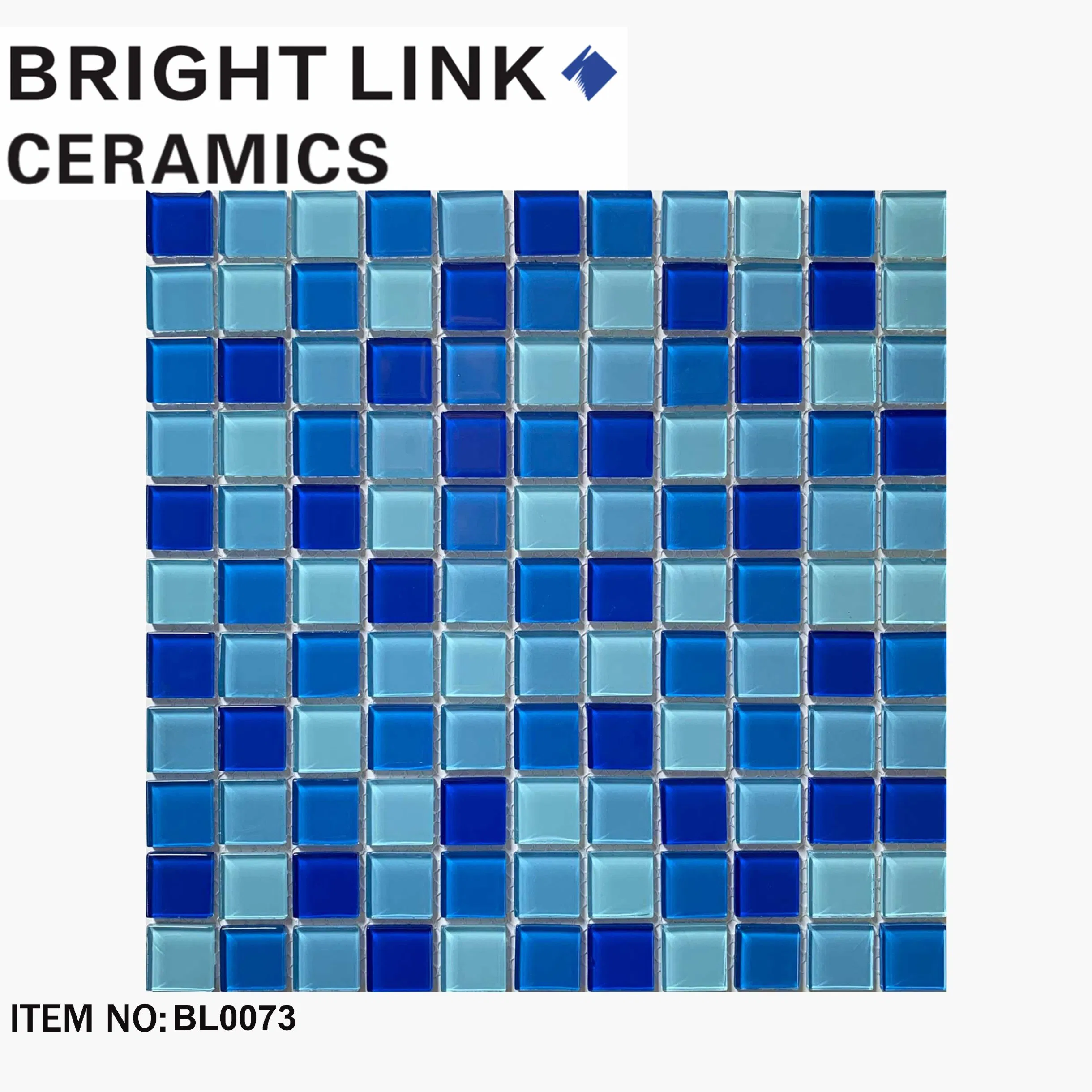 Стеклянная мозаика Blut Chips Blue для бассейна