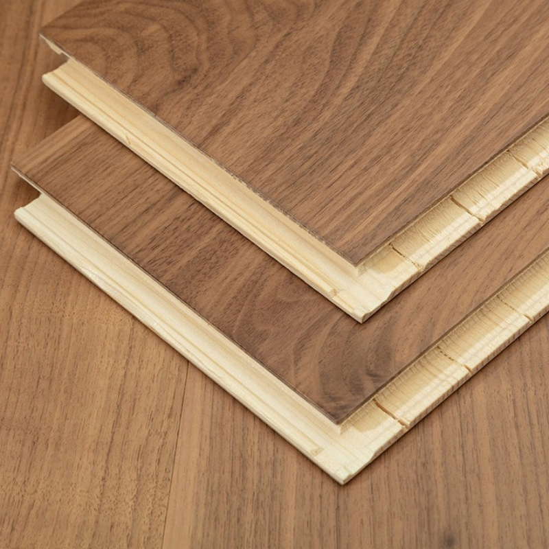 Multi-Layer Birch Oak Black Walnut Solid Wood Flooring
