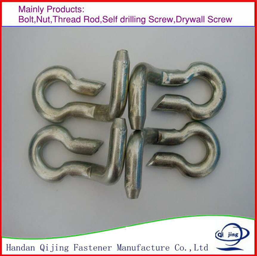 Galvanized Forged Carbon Steel U Shape Clip/U Clip Hook for Concrete Wall Forms