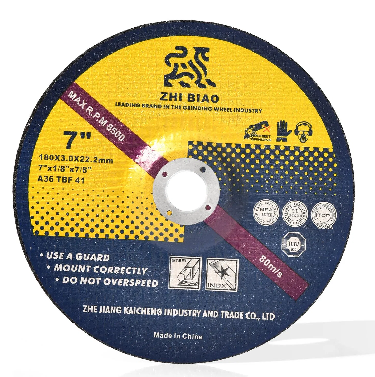 Отрезной абразивный диск 180x3 мм для металла