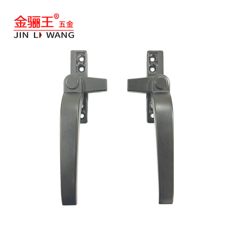 Classic Door and Window Hardware Spare Parts Sliding Window Pull 7 Shape Black Aluminium Casement Window Handle UPVC Window Handles OEM ODM
