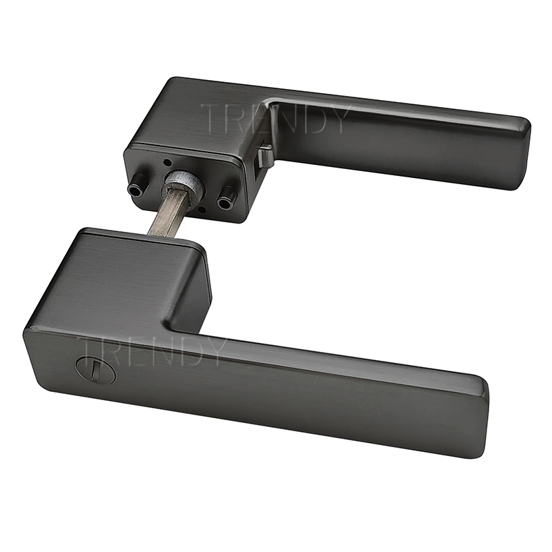 Ecological Lock Series Matt Satin Nickel Color Zinc Alloy Door Lock Handle (STS011)