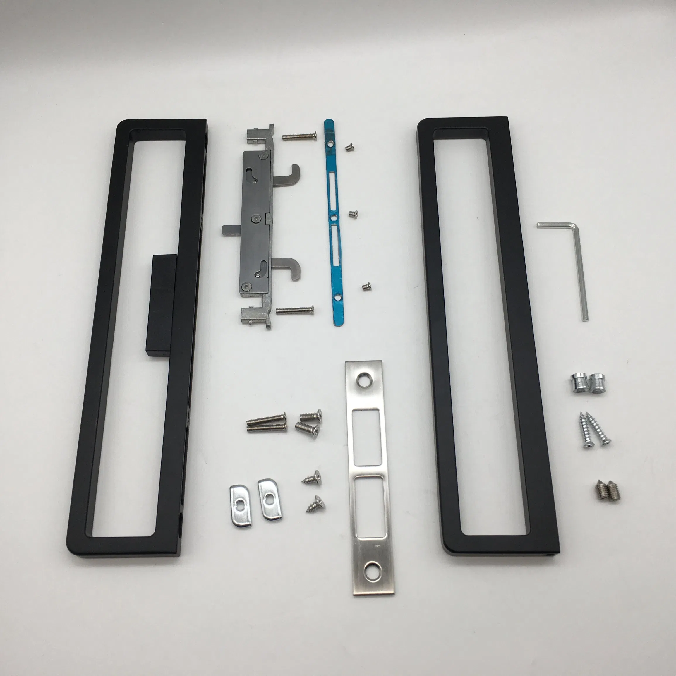 Narrow Aluminum Profile Linkage Sliding Aluminum Door Handle with Lock