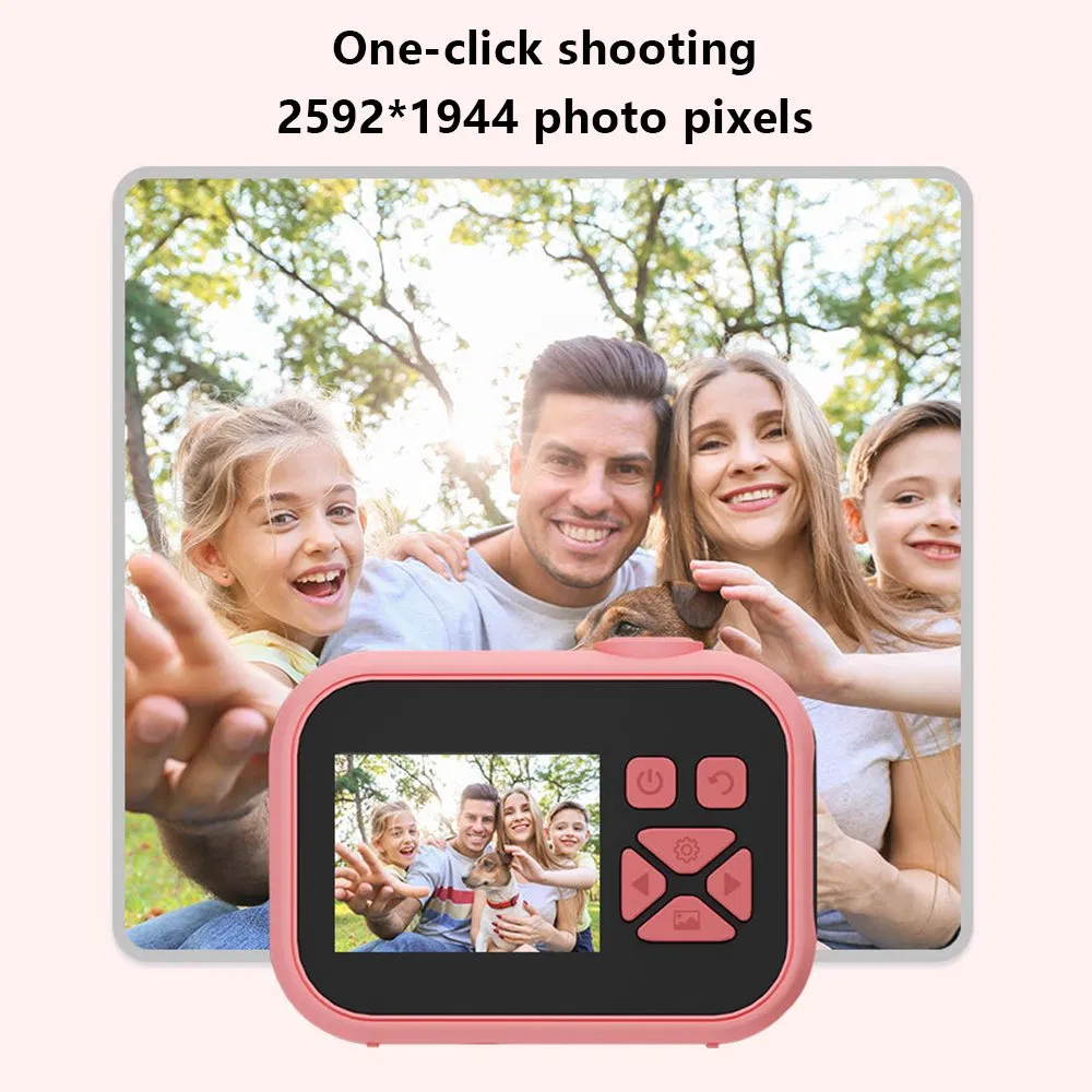 Rico-C Kids Camera 2.0 Inch Children Digital Rechargeable Camera Toddler Toy Video Recorder - Pink