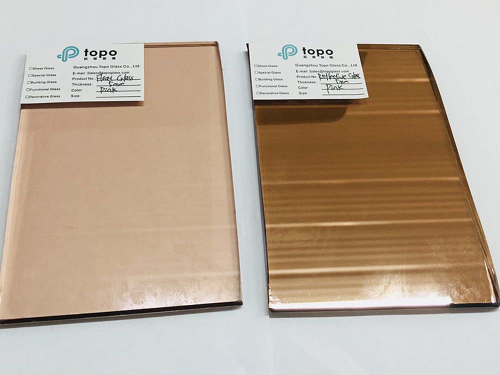 5mm-12mm High Quality Pink Reflective Glass on Supply (R-P)