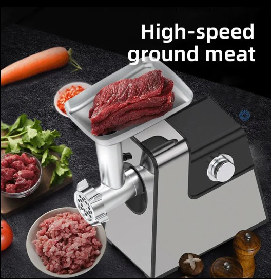 Premium Food Processor Meat Grinder with Stainless Steel Housing and Meat Cutter Feature