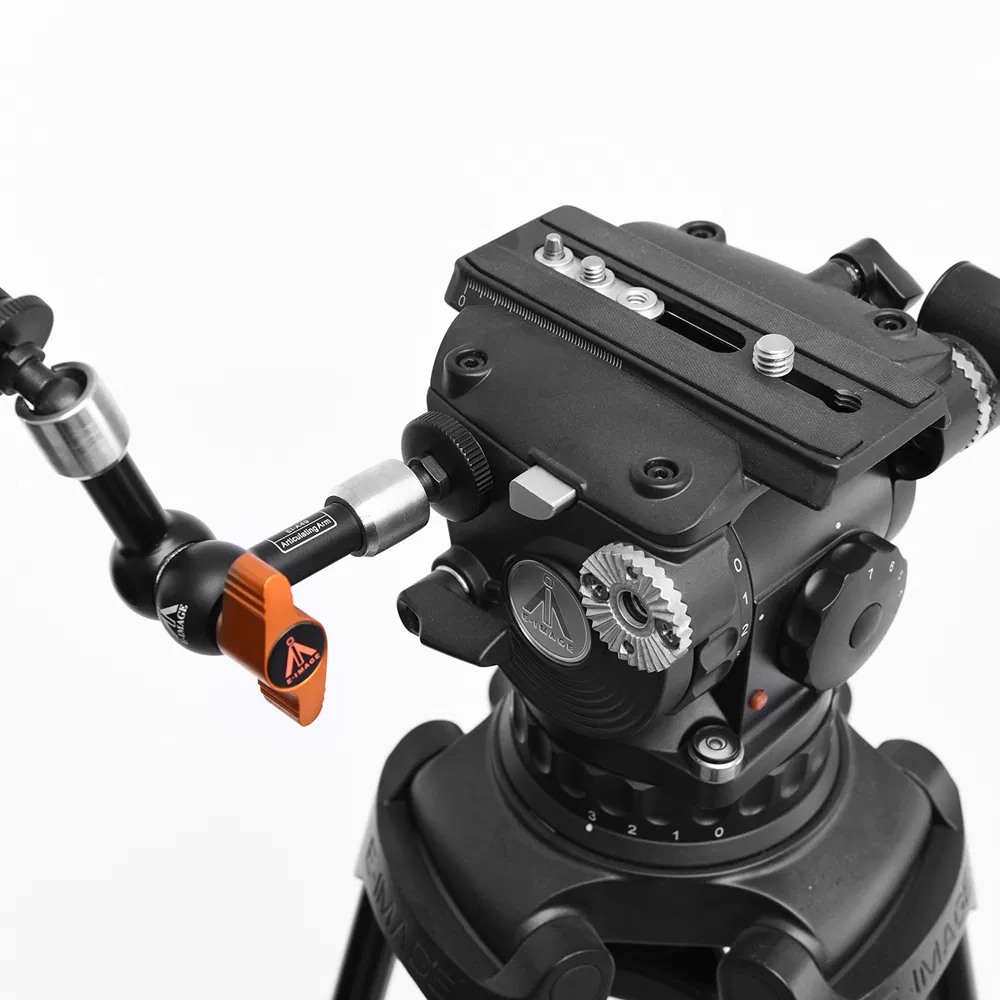 E-Image 100mm Bowl Video Fluid Head with Aluminum Tripod Kit (EG10A2L)