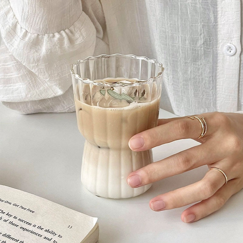 Glass Cup Transparent Drinking Utensil Coffee Wine Milk Beer Cola Juice Cold Drinkware Can