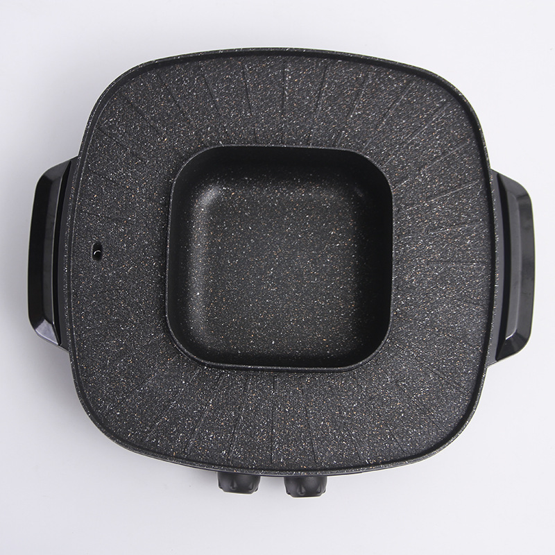 High Quality 2 in 1 Multi-Functional Electric Grills with Hot Pot Electric Griddles Pan