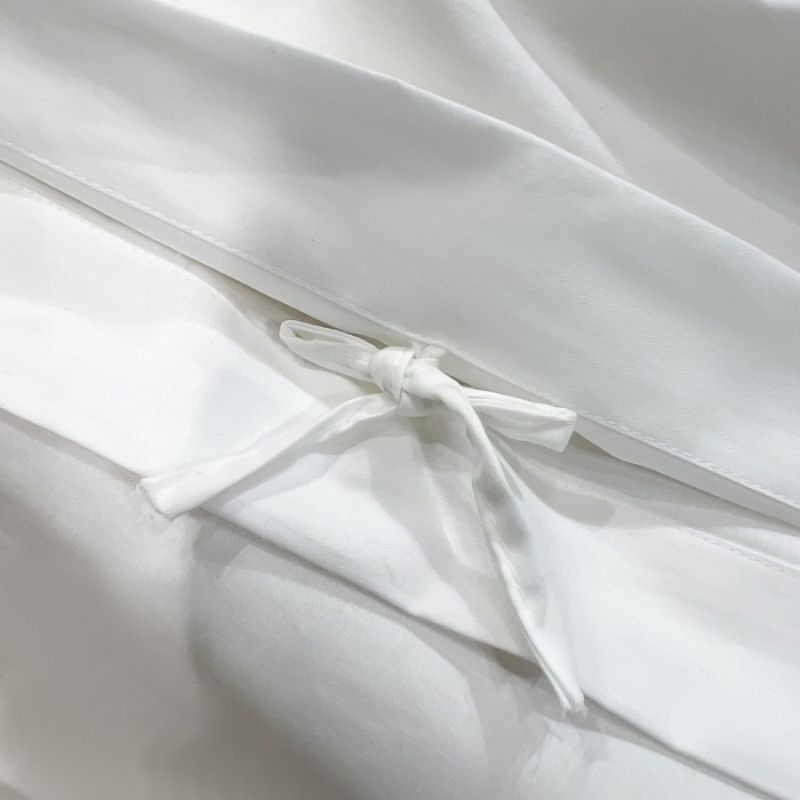 Eco-Friendly Sanding Cotton Hotel Home Textiles Plain White Comforter Quilt Duvet Cover Bed Linen ODM/OEM Queen King Cover Bed Sheets Four-Piece Bedding Set
