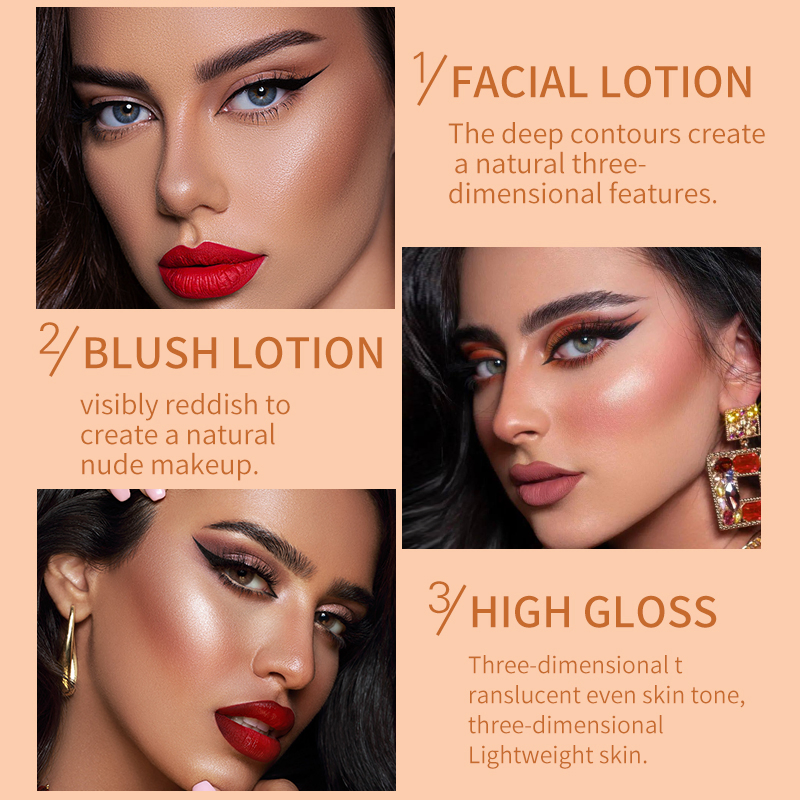 Waterproof Brightening Concealer Shimmer Multi-Functional Highlighter Contouring Liquid Blush