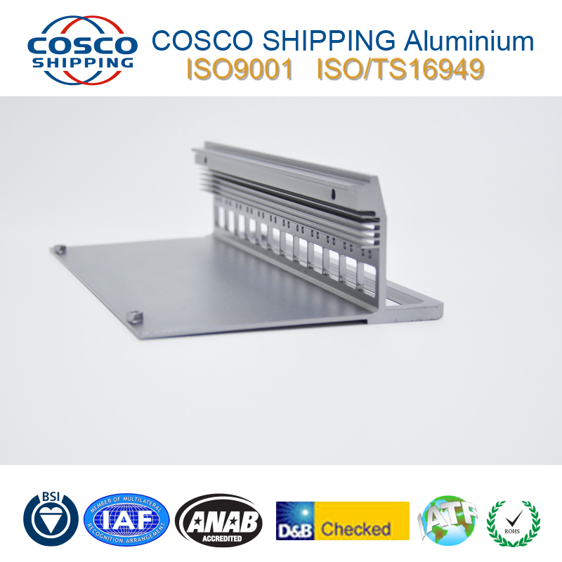 Aluminium Extrusion Profile with Precision CNC Machining & Punching & Anodizing