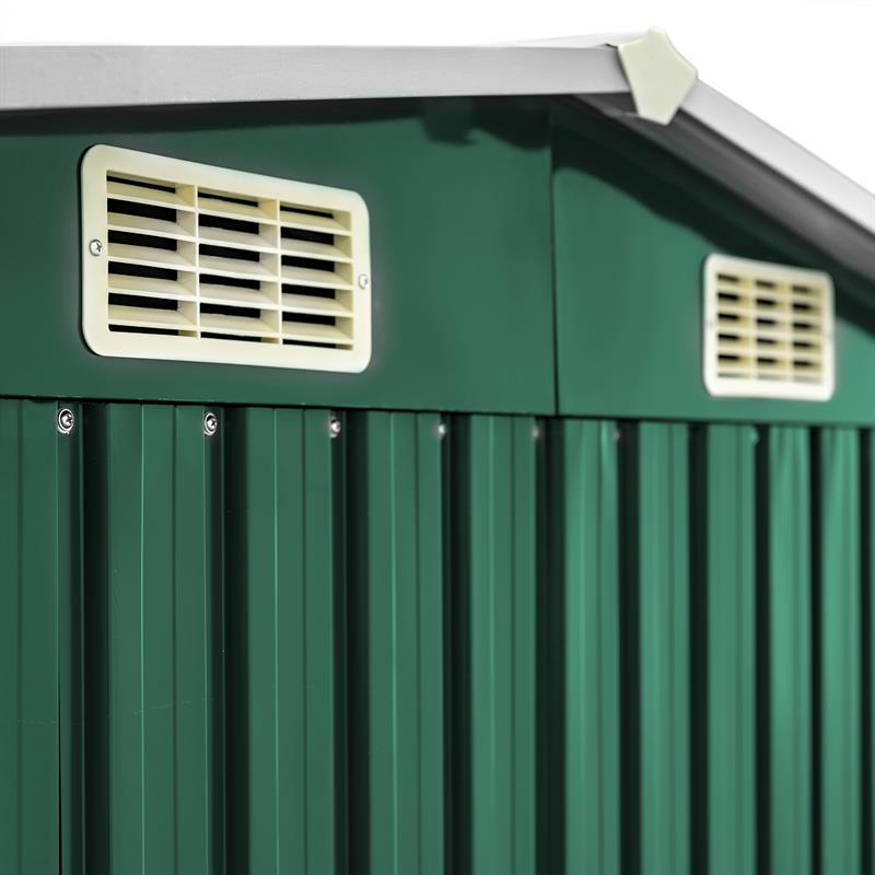 High-Quality Assembly Kit Flat Top Metal Storage Garden Sheds