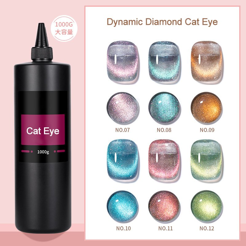 100 Colors Cat Eye UV Gel Non Toxic 15ml Magnetic Cat Eye Gel Set Private Label Custom Cat Eyes Nail Gel Art