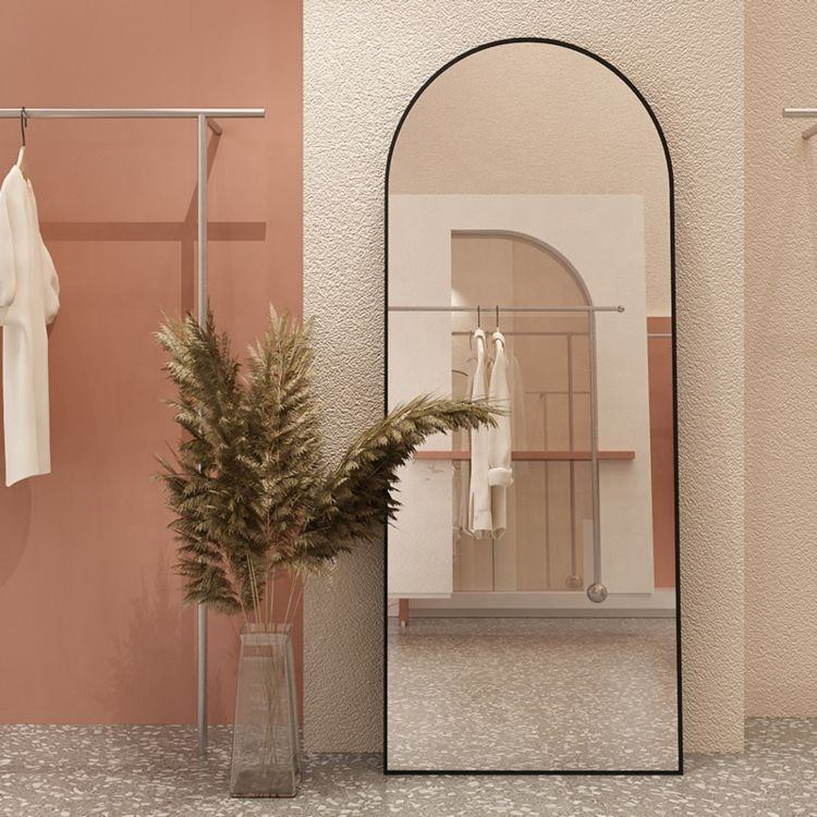 Deluxe Arch Full-Length Mirror - 180cm Tall Standing Floor Mirror for Bedroom & Hallway, Elegant Dressing Mirror with Sturdy Frame, Home Decor Essential