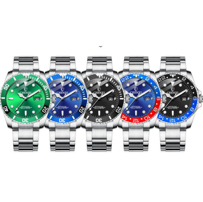 Luxury Watch Fashion Casual Quartz Wristwatch Full Steel Unisex Waterproof Unisex Green Ghost Branded Designer Watch