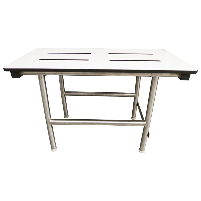 Sturdy Stainless Wall Mount Fold-up Disabled Elderly Shower Stool