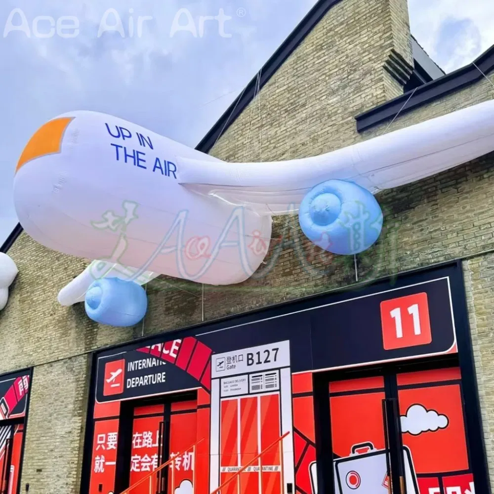 Giant Inflatable Airplane Air Blow Cheap Cartoon Plane Aircraft Air Plane for Door Building Event Entrance Decor Advertise