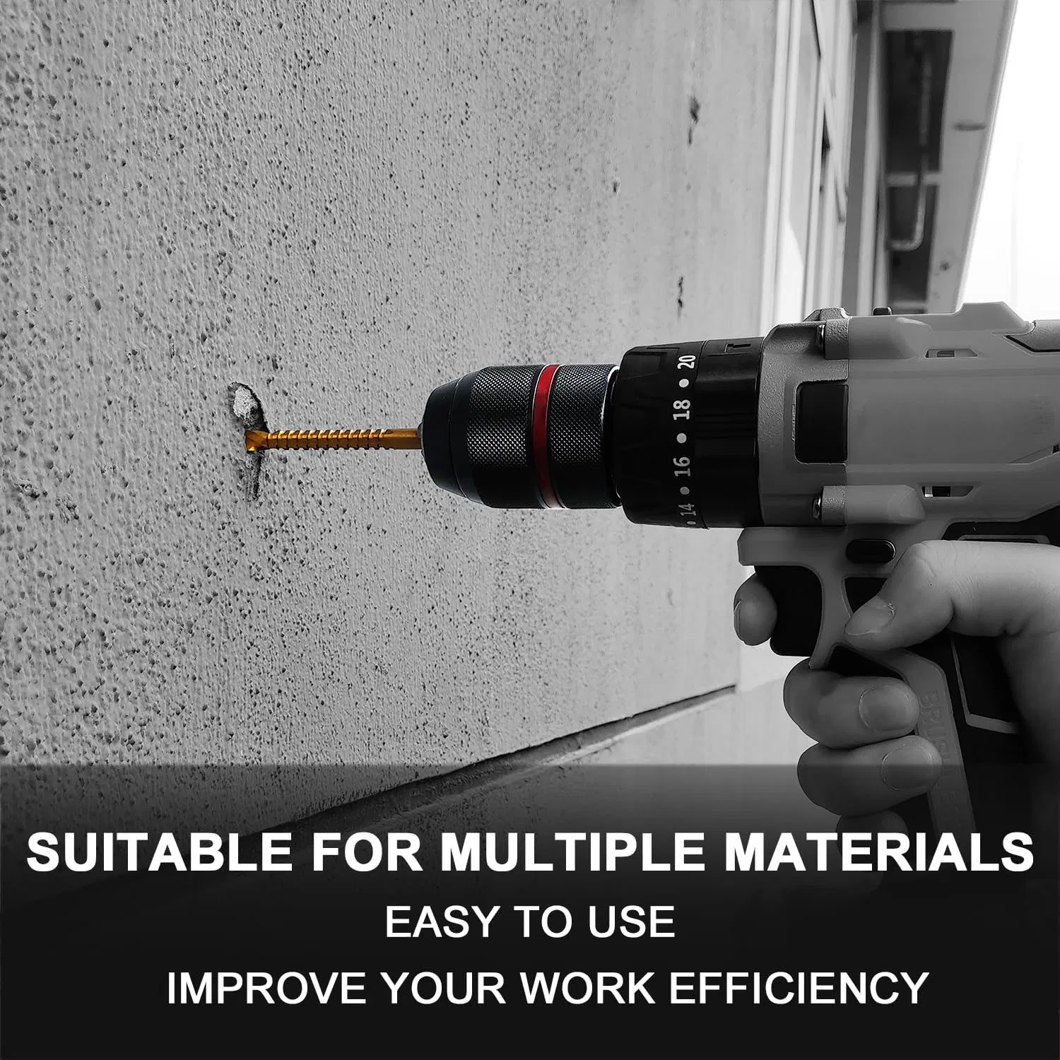 Unfolded Metal Keyless Drill Chuck Metal Heavy Duty SDS-Plus Shank 1/4" Keyless Drill