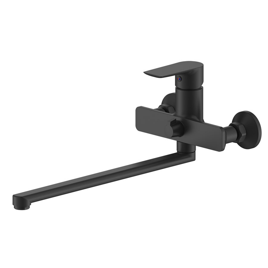 Watermark Black Bathroom Faucets Hot and Cold Water Mixer Wash Water Faucet Brass Single Hole Basin Faucets