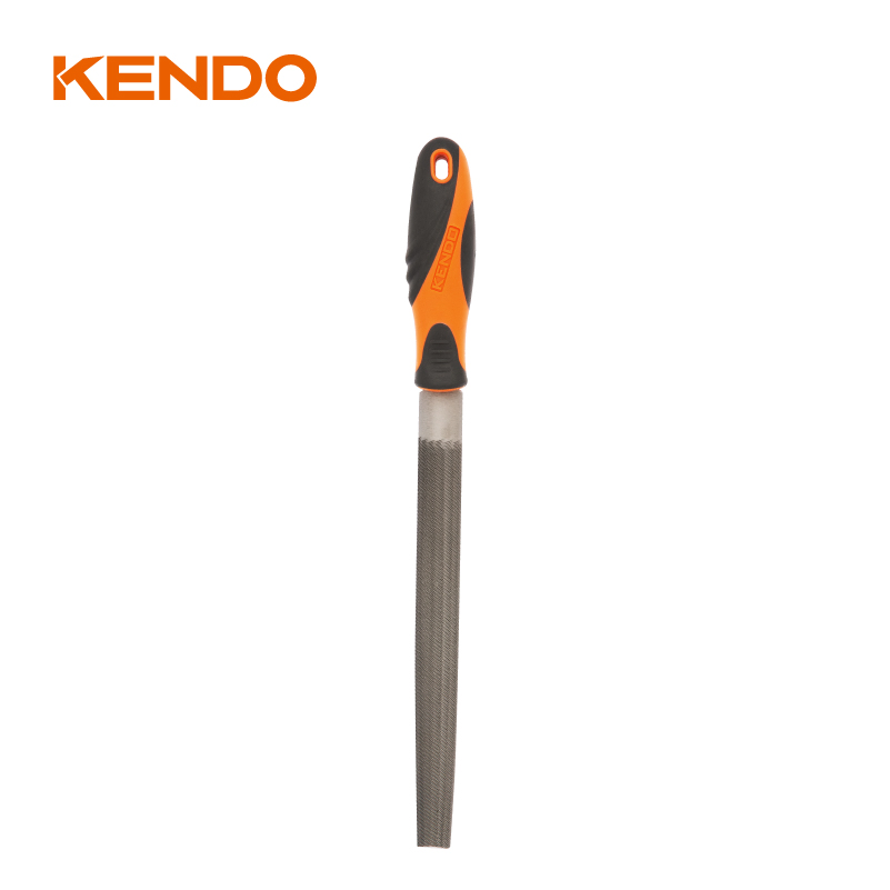 Напильник Kendo полукруглый стальной с эргономичной ручкой