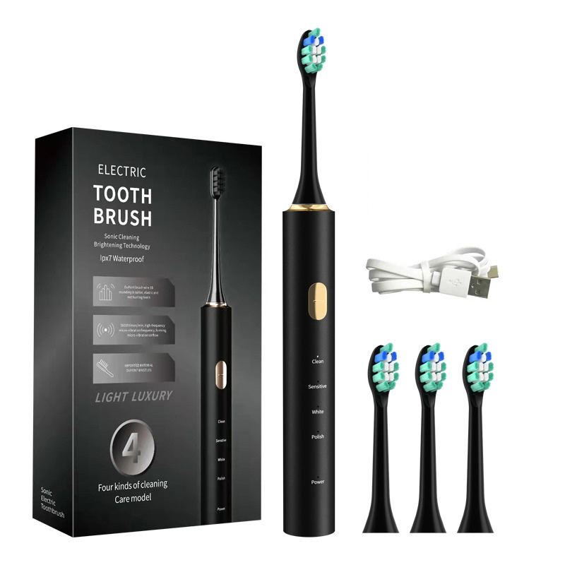 Fashion Import DuPont Brushes Alloy Sonic Electric Toothbrush