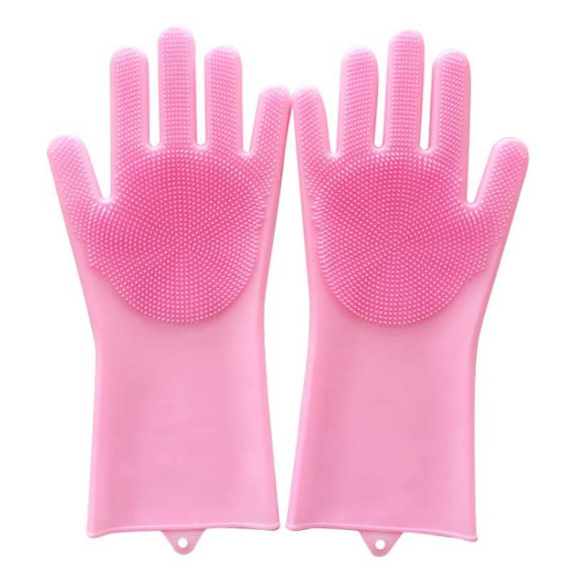 Silicone Rubber Multifunctional Dishwashing Gloves for Household Use