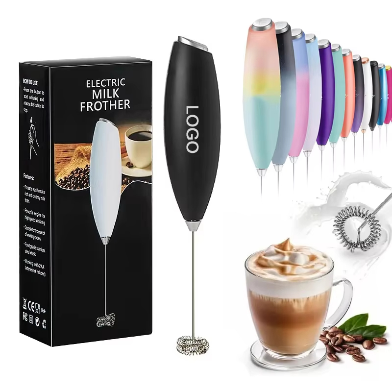 Handheld Milk Frother Easy Operate Coffee Maker Cappuccino Milk Frother Mini Battery Operated Milk Foamer