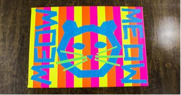 Custom UV LED Blacklight Reactive Fluorescent Neon Black Light Luminous Gaffer Cotton Cloth Party Decoration Mark Adhesive Tape