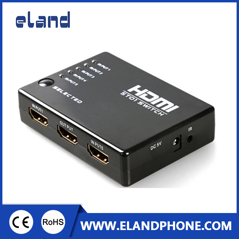 HDMI-коммутатор 5x1, 1080P, с пультом