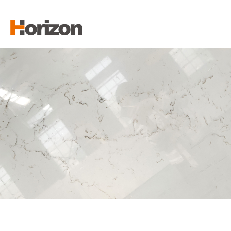 Top Selling Artificial Quartz Stone Calacatta Gold Statuario Marble Countertop Building