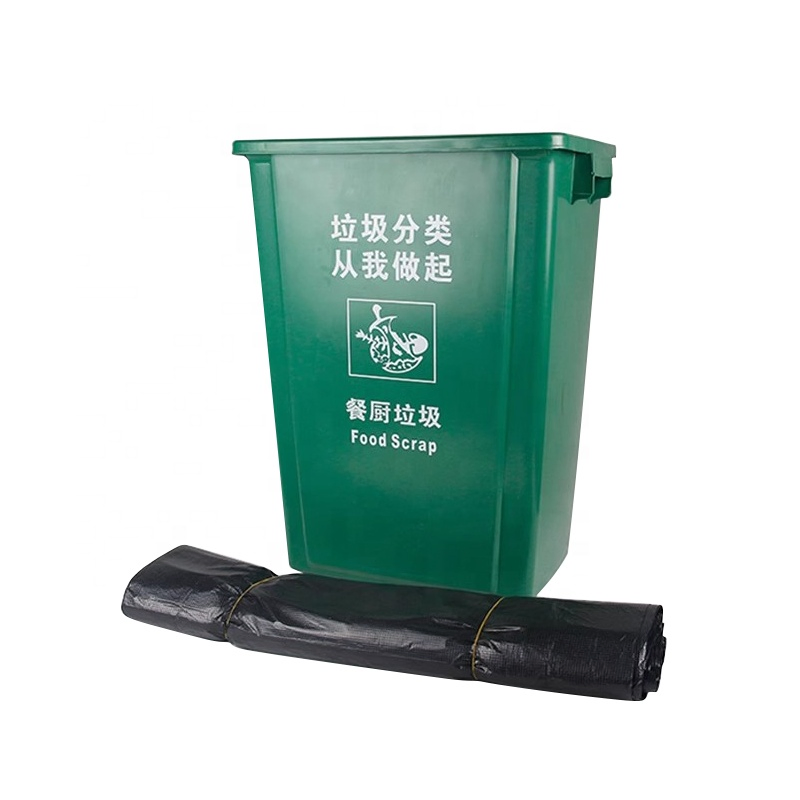 Heavy Duty Black HDPE 100L Refuse Sacks Disposable Recycle Plastic Garbage Bag