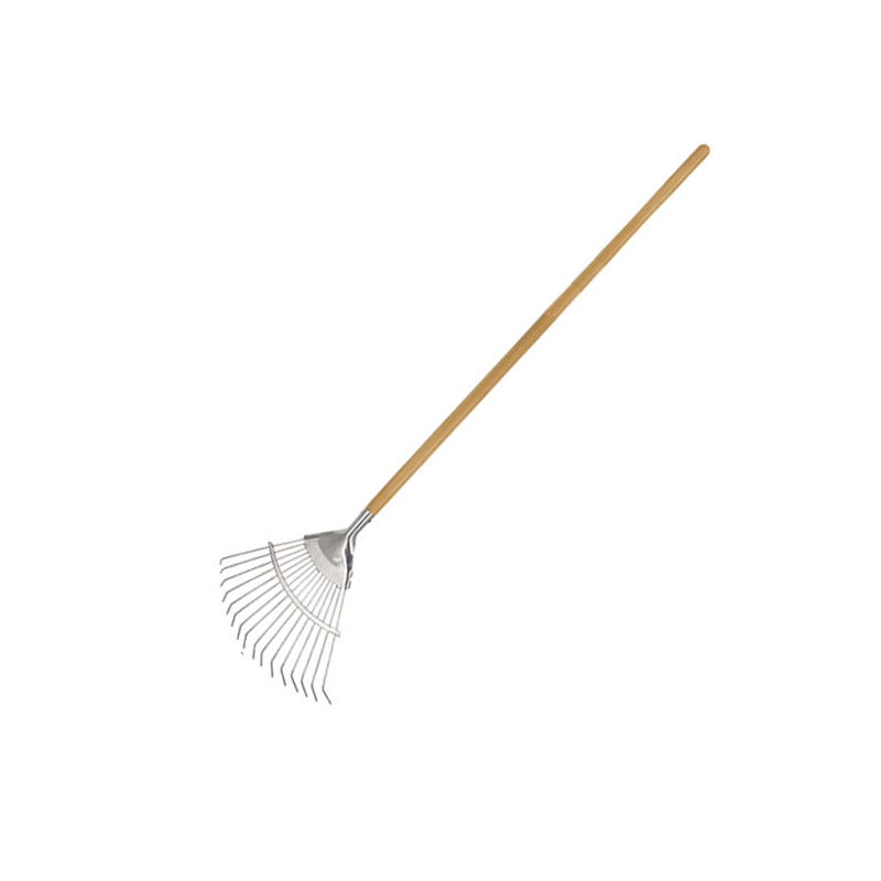 Hautine R114 Lawn Rake with Wood Handle