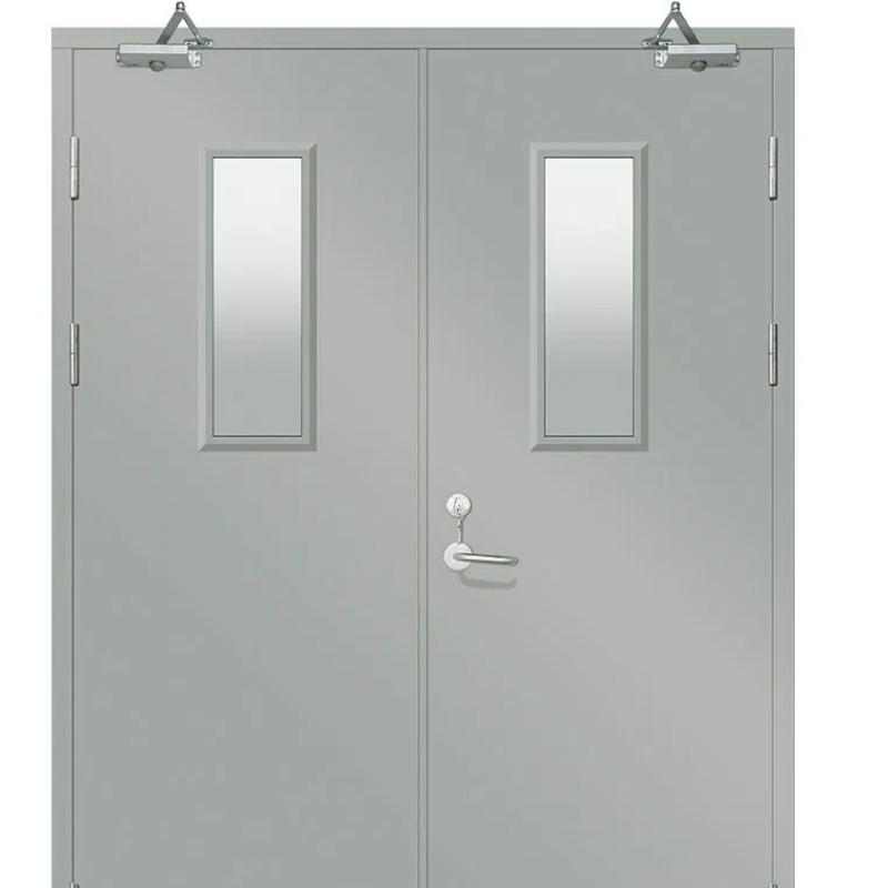 UL Listed Panic Exit Device Fireproof Double Open Metal Fire Door