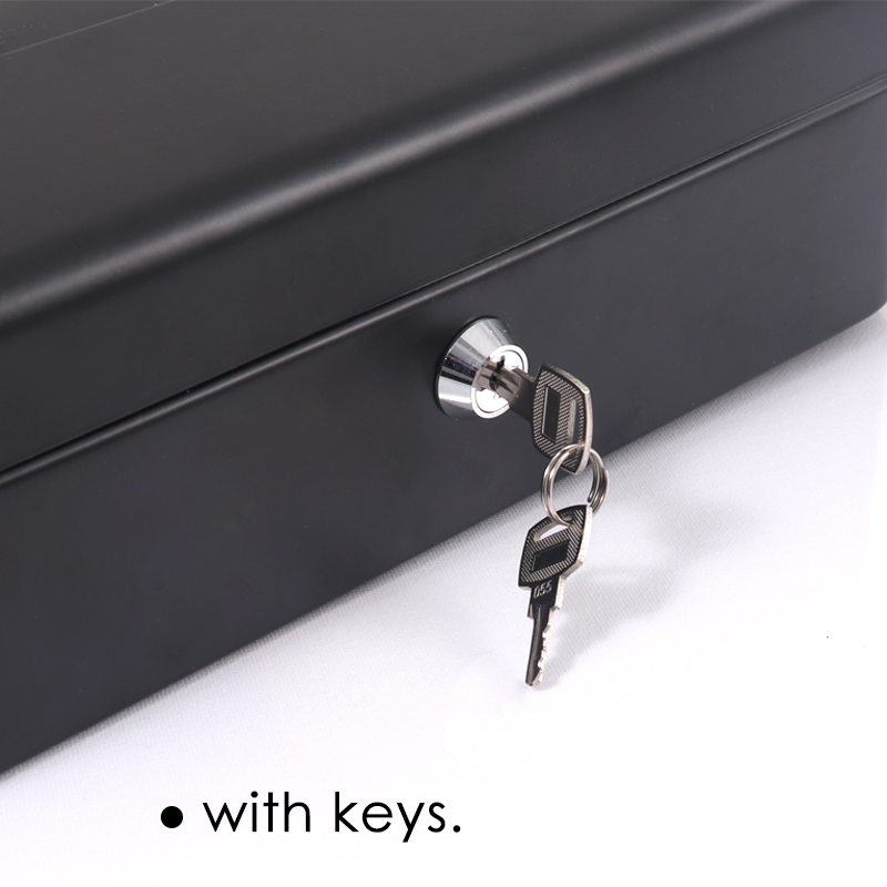 Foska Office Supplies Keys Accompanied Money Save Metal Cash Box