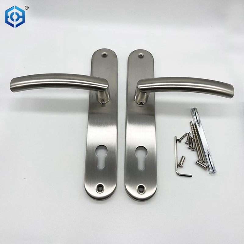 SSS Stainless Steel Plate Door Lock Handle