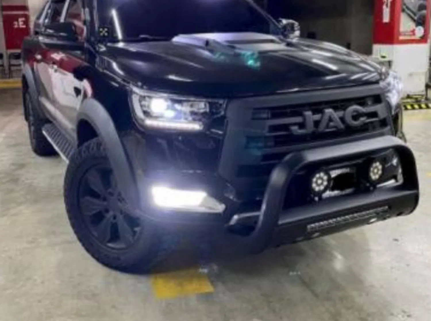 Стальной передний бампер-решетка для JAC T8 с порошковым покрытием